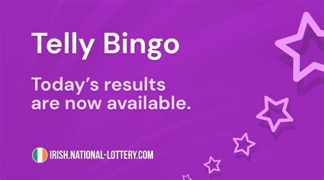 telly bingo results